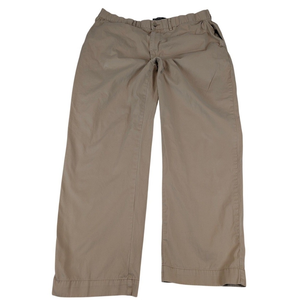 Polo Ralph Lauren Mens Khaki Chino Pants 38x30 Wide Leg Cotton Tan Trousers